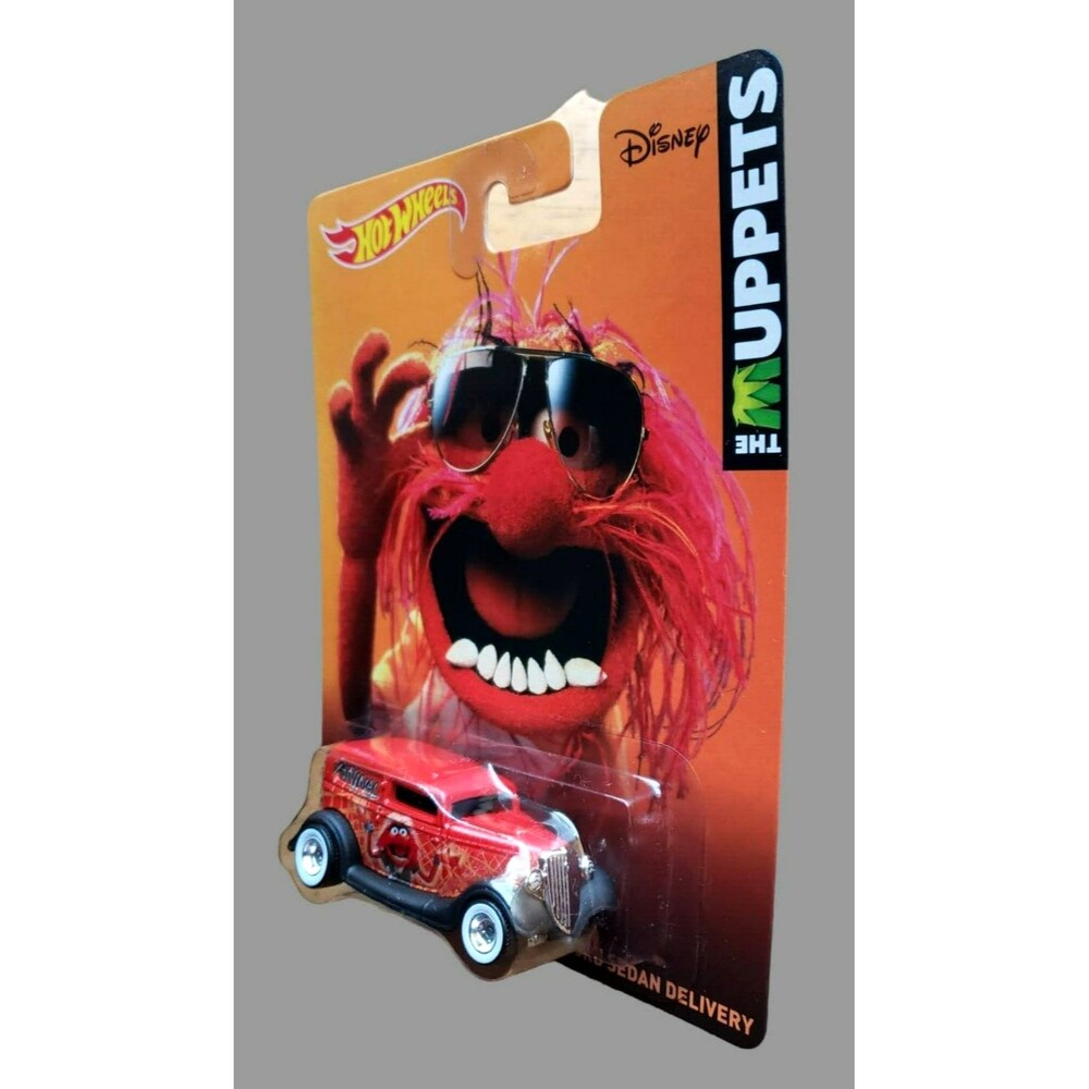 2014 Hot Wheels Pop Culture: The Muppets '34 FORD SEDAN DELIVERY Red/Black 1:64 - Picture 9 of 16